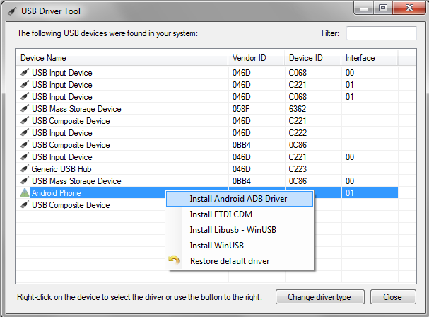 Setting up USB for your Android device – VisualGDB Tutorials