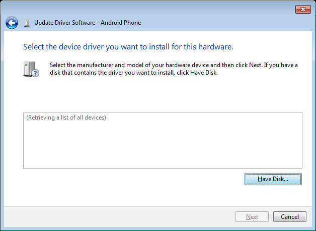 USB В update list. Have Disk кнопка. Install this USB. Enter the name of the Driver for this USB device.