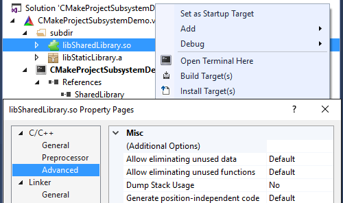 cmake generator visual studio 2015