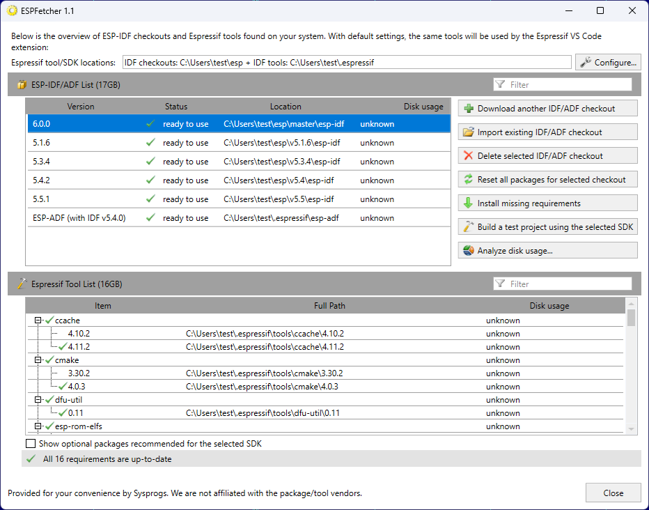 ESP IDF Tool Downloader