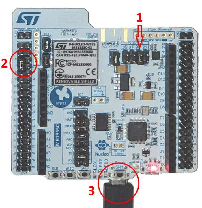 nucleo f401re in dfu mode