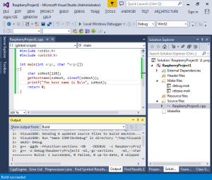 Developing a Raspberry PI app with Visual Studio – VisualGDB Tutorials