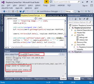 Using Raspberry Pi 2 Camera from C++ Programs with Visual Studio ...