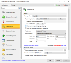 Debugging ESP8266 code with OpenOCD and Visual Studio – VisualGDB Tutorials
