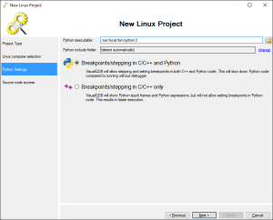 Debugging Python 3 code on Raspberry Pi with Visual Studio – VisualGDB ...