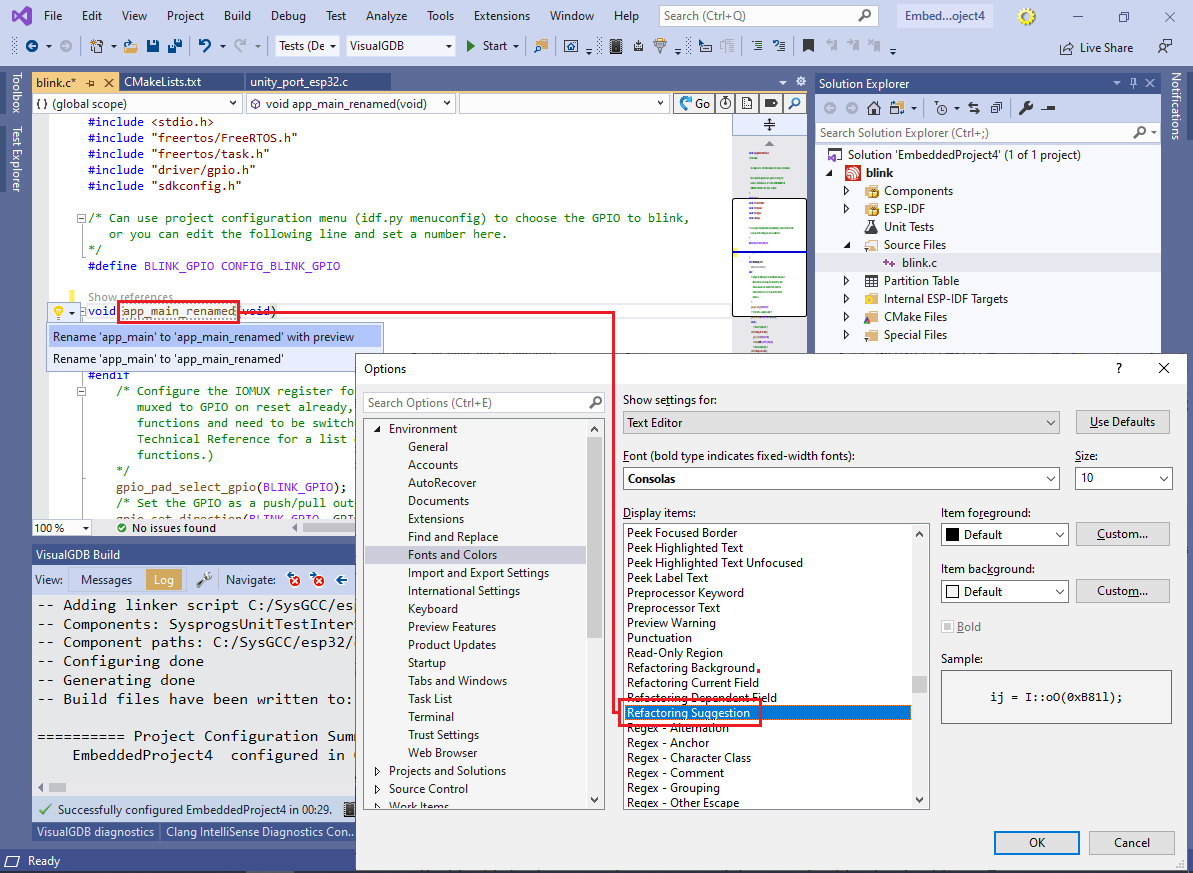 Managing Syntax Highlighting Colors – VisualGDB Documentation